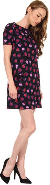 Marc By Marc Jacobs Blanche Floral Jersey Dress in Floral (navy)