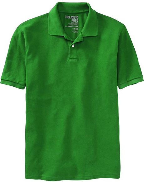 Old Navy Classic Uniform Polos in Green for Men (Kelly Green)