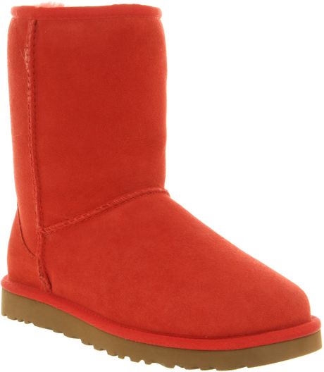 orange and brown uggs