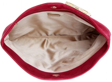 jimmy choo red clutch