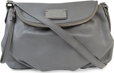 Marc By Marc Jacobs Classic Q Natasha Leather Crossbody Bag in Gray (Cylinder grey) | Lyst