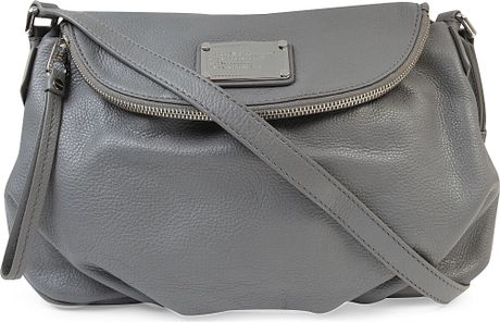 marc jacobs grey leather bag