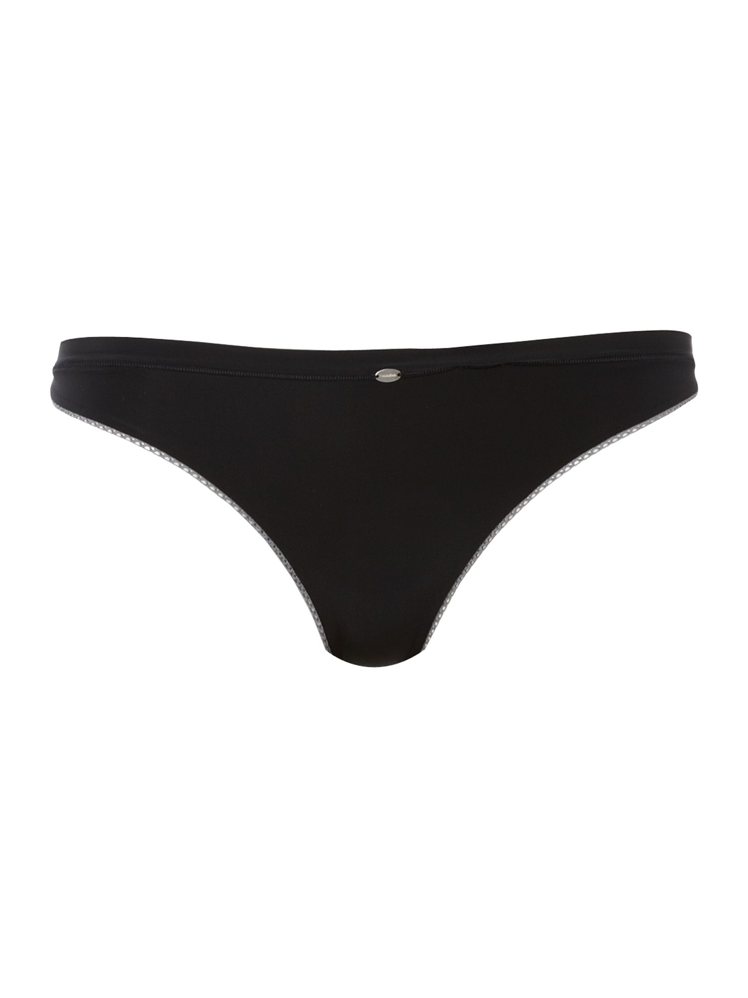 Calvin Klein Naked Glamour Thong In Black Lyst