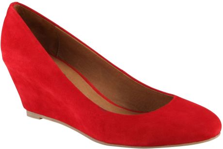 aldo red flat shoes