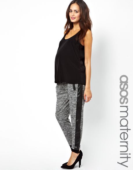 Asos Maternity Asos Maternity Jogger Pant with Faux Leather Trim in ...