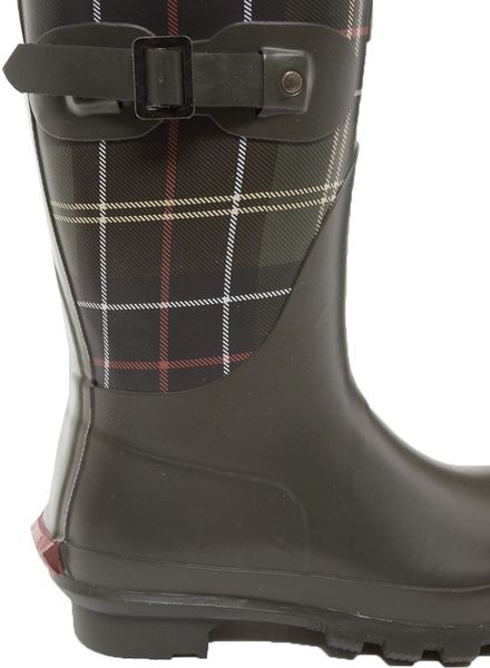 barbour tartan wellies