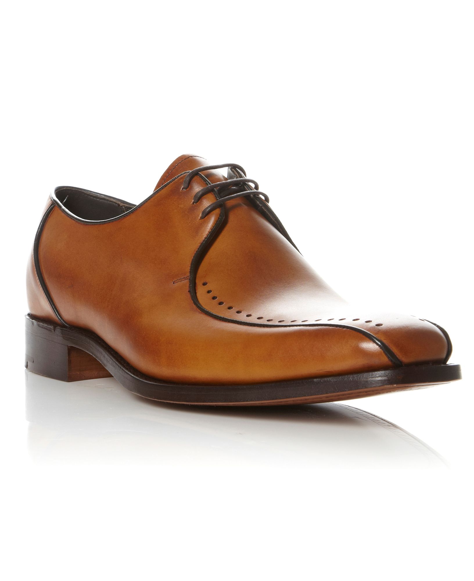 brown and tan shoes