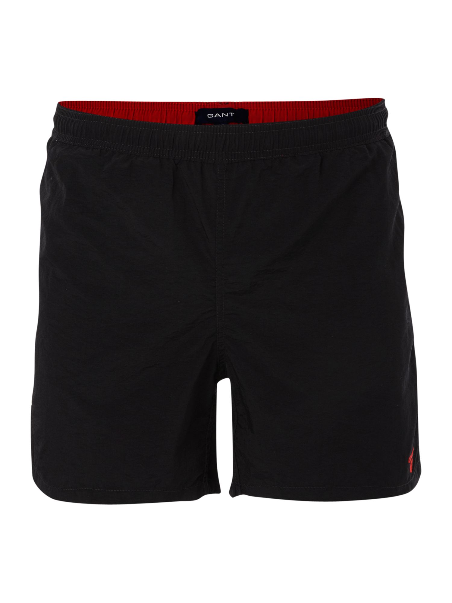 Gant Plain Boxer Swim Shorts in Black for Men Lyst