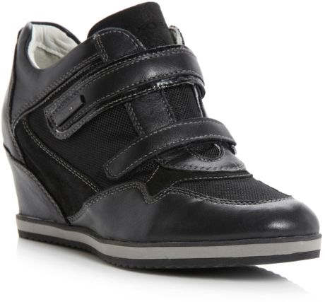 geox illusion 34 wedge sneaker
