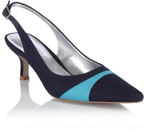 turquoise slingback shoes