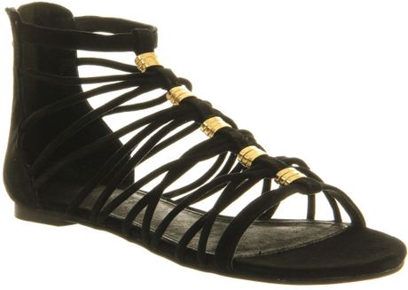 Office Insider Gladiator Sandals in Black (Black Suede) | Lyst