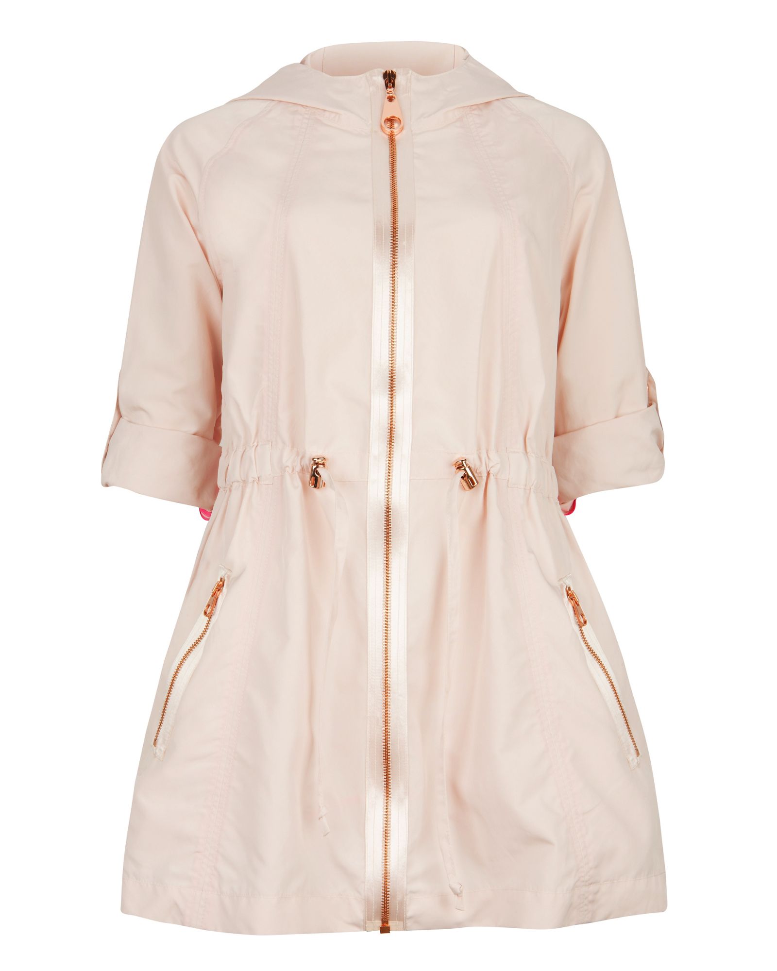 Ted Baker Naaomi Zip Detail Swing Jacket in Pink (Light Pink) Lyst