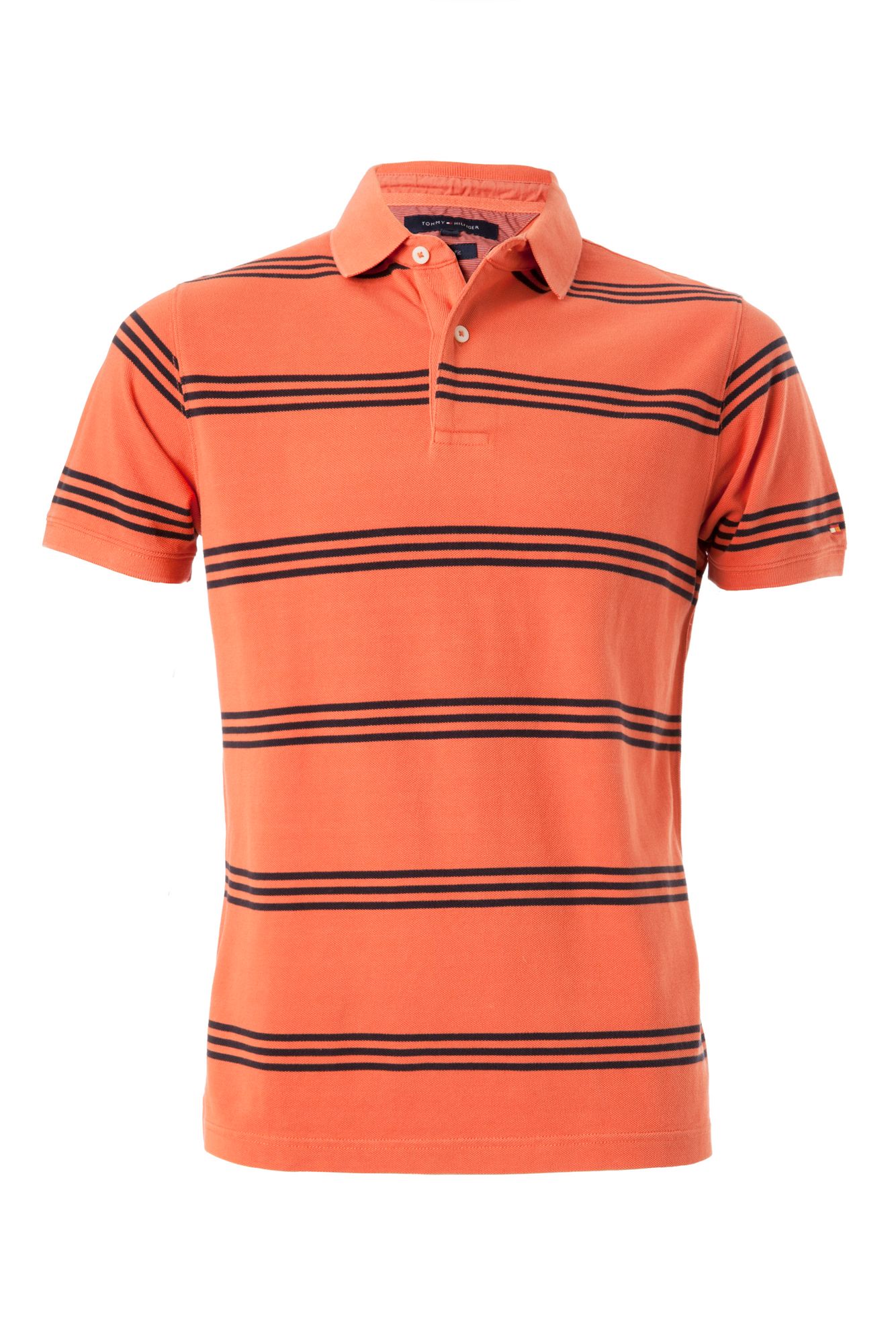orange stripe polo