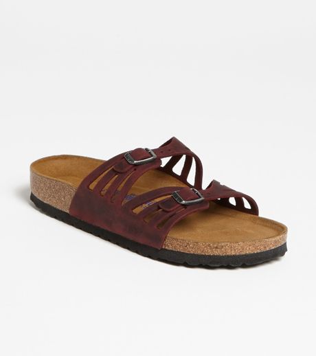Birkenstock Granada Soft Footbed Oiled Leather Sandal in Brown ...