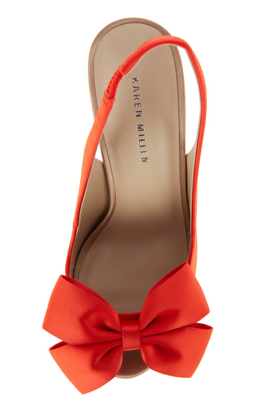 karen millen coral bow dress