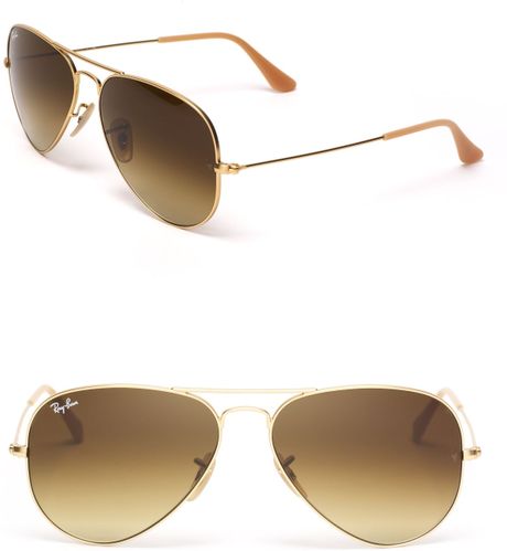ray ban aviator matt gold