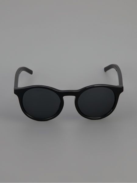 Dior Homme Round Frame Sunglasses in Black for Men Lyst
