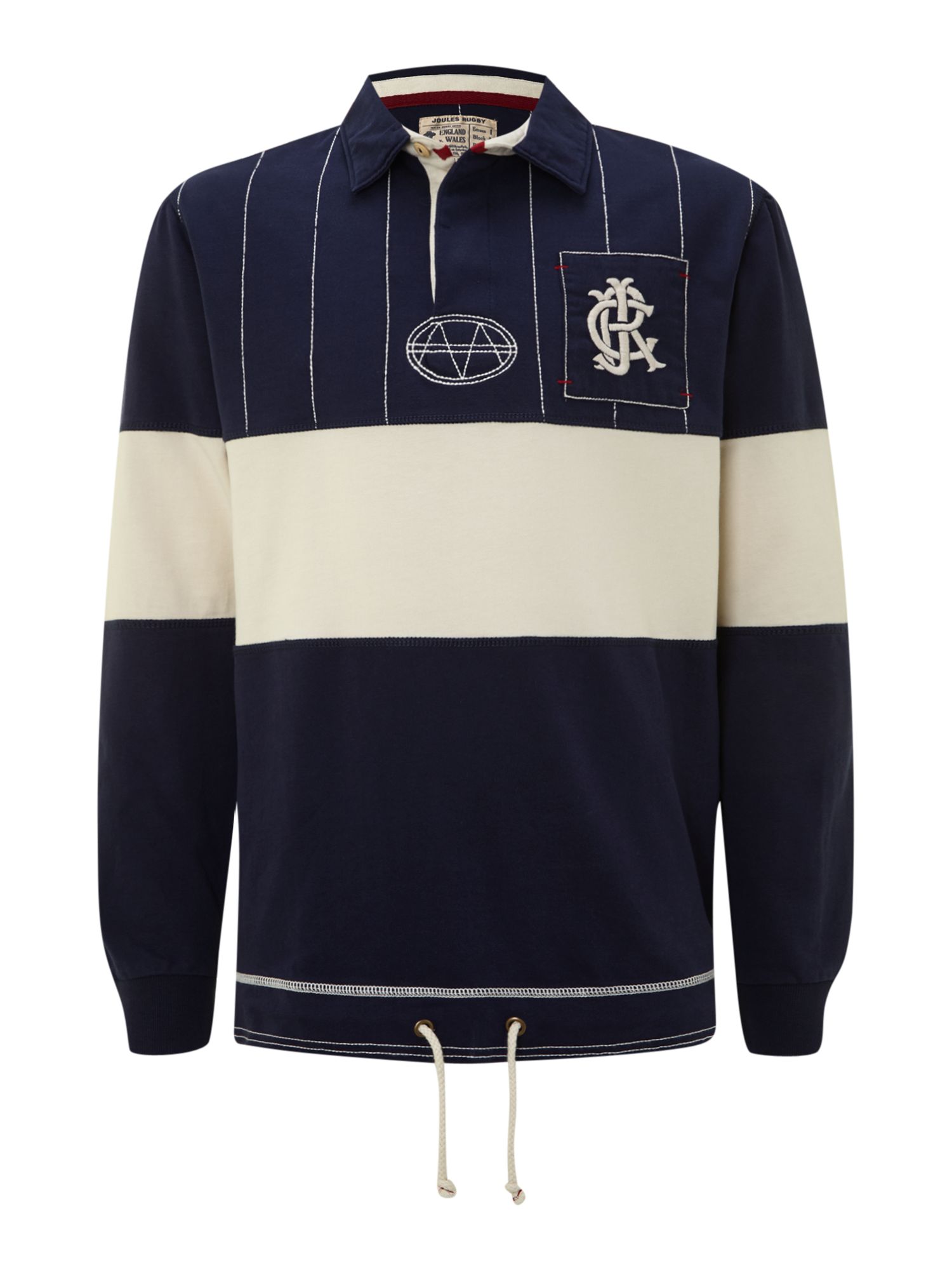 Joules Bar Stripe Rugby Shirt in Blue for Men (Navy) Lyst