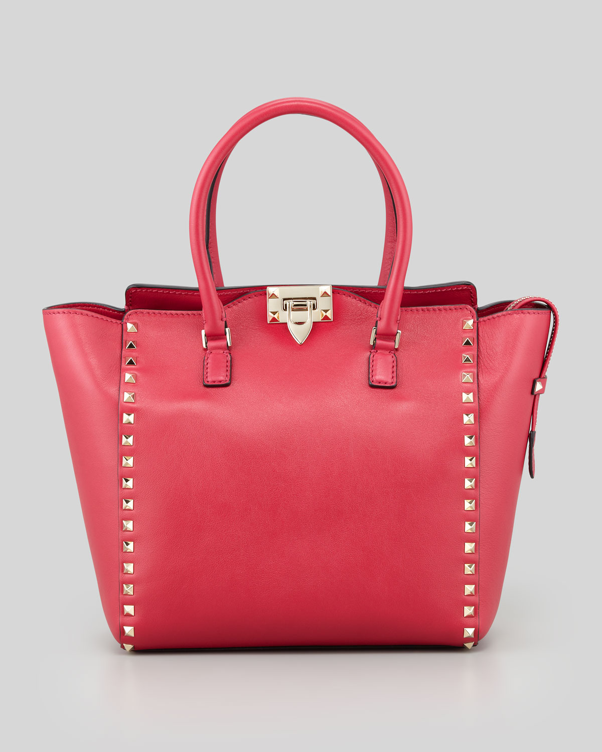 pink valentino garavani small rockstud shoulder bag