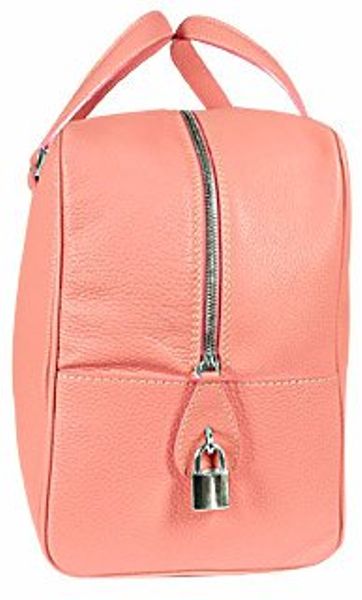 large pink travel bag