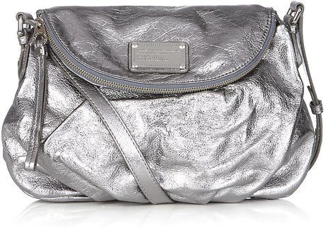 Marc By Marc Jacobs Classic Q Natasha Crossbody Bag in Silver | Lyst