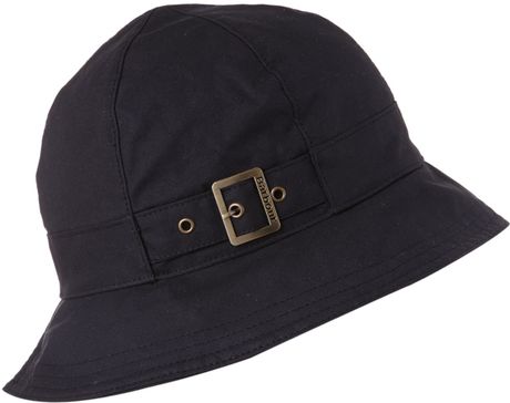 Barbour Wax Trench Hat in Black for Men | Lyst