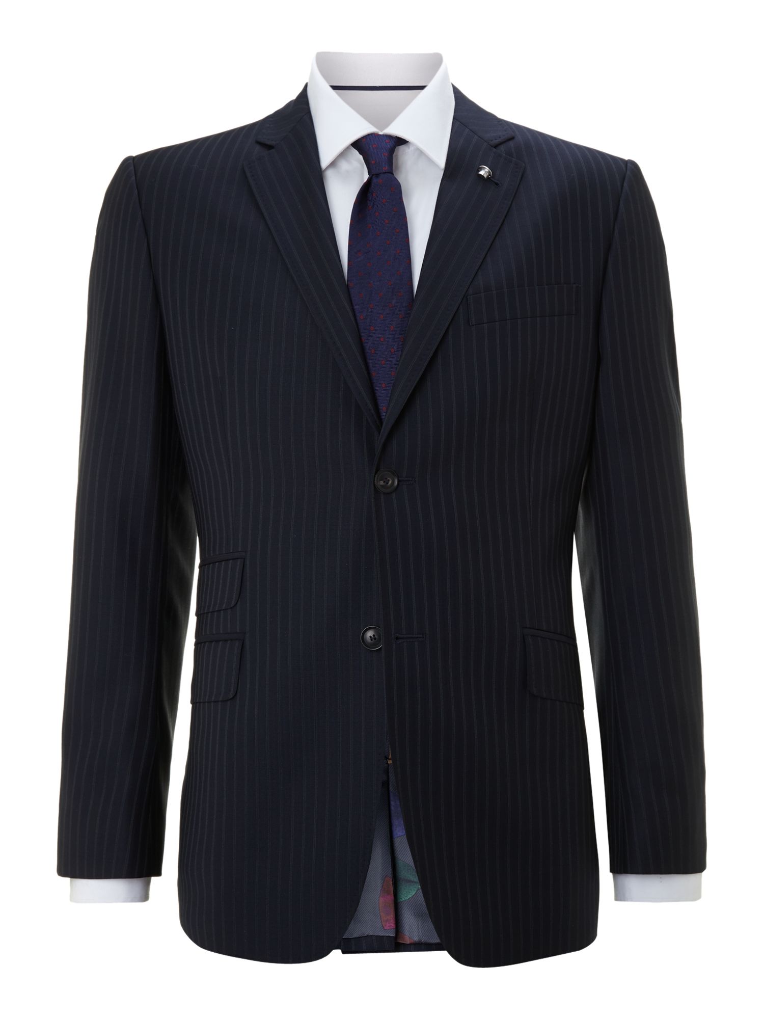 Ted Baker Purple Pinstripe Suit Jacket In Blue For Men Navy Lyst