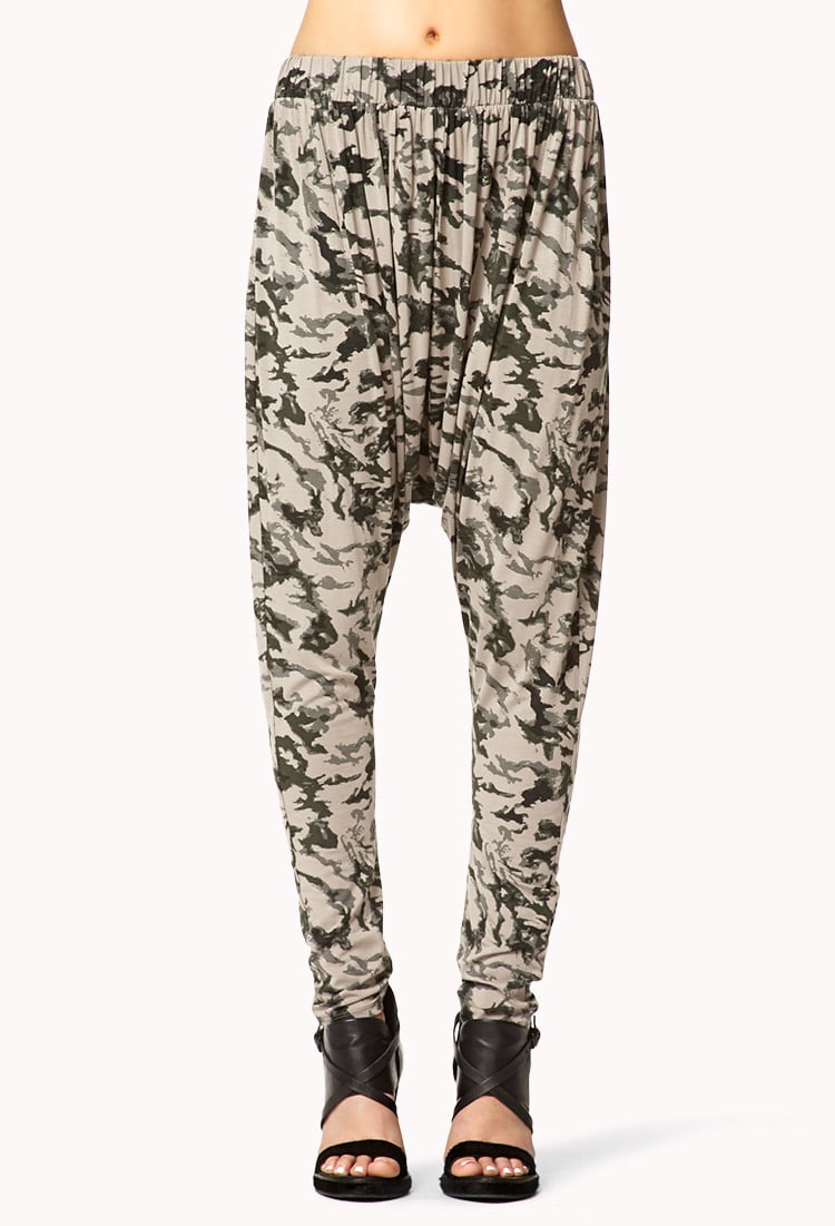 Forever 21 Desert Camo Harem Pants in Green (OLIVE/BLACK) Lyst