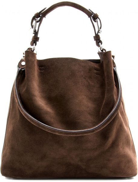 tan suede shoulder bag