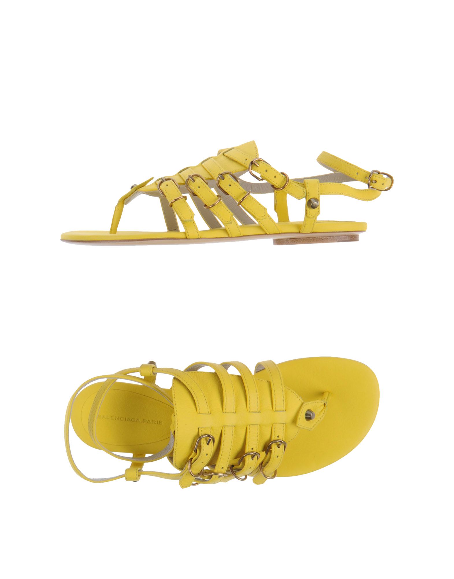 balenciaga slides yellow