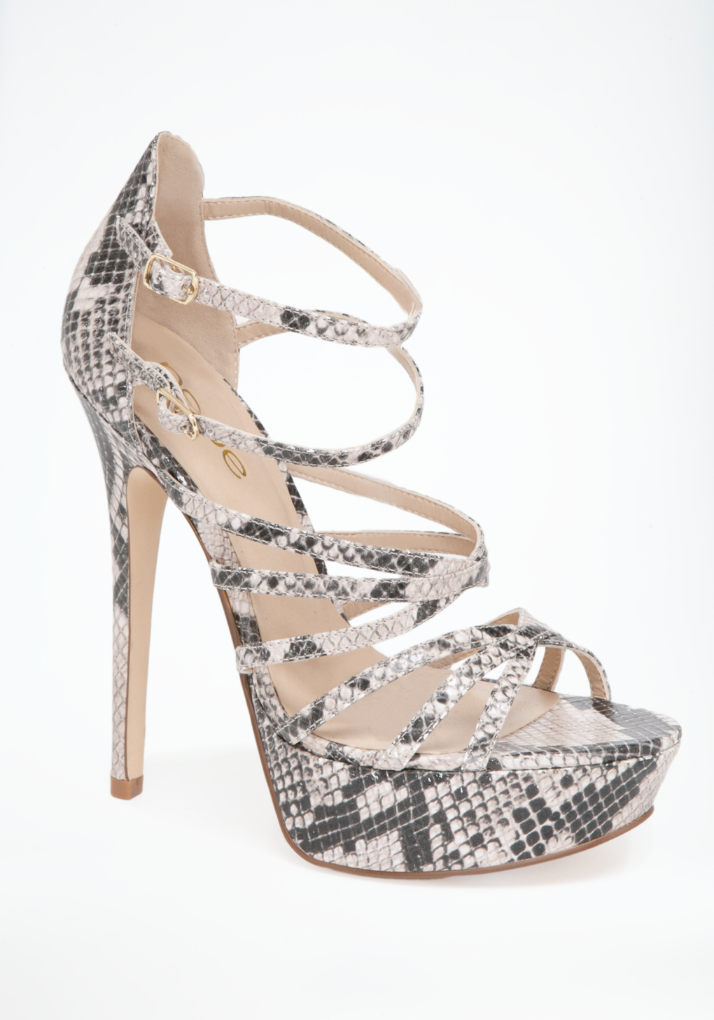 bebe strappy heels