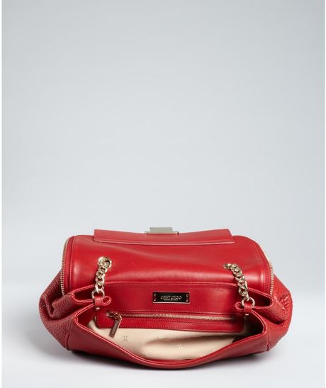 jimmy choo red handbag