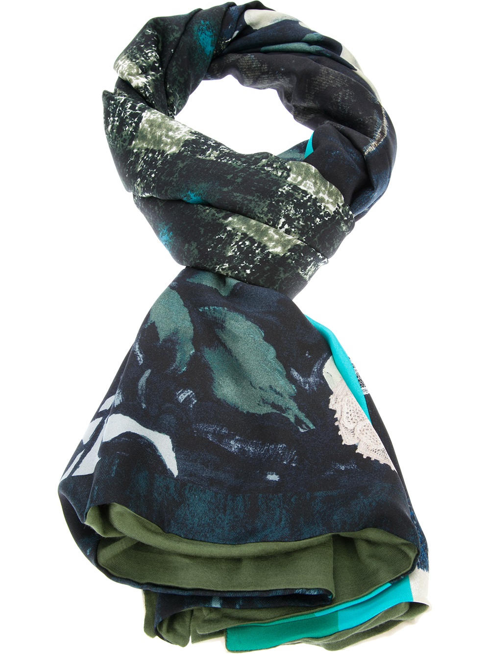 Pierre Louis Mascia Multiprint Scarf In Multicolor Multi Lyst