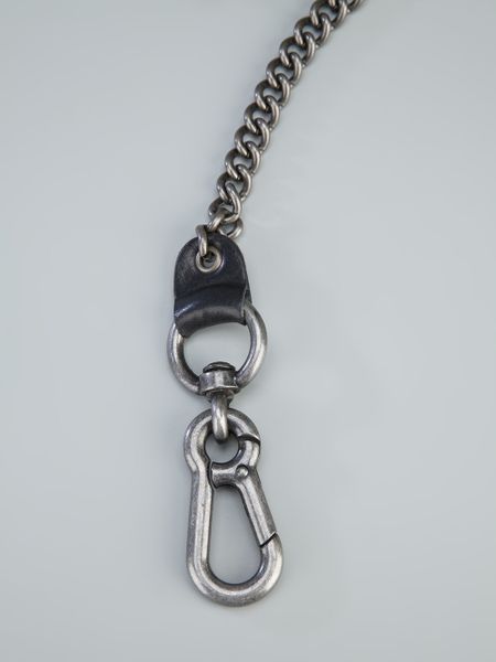 Dsquared² Branded Chain Belt in Silver for Men (black) | Lyst
