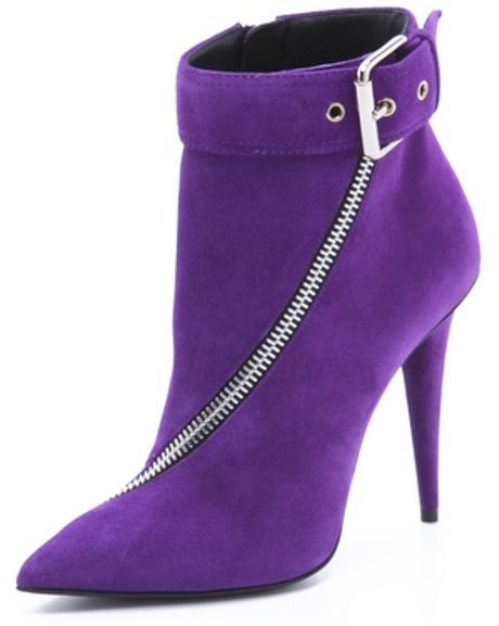 suede side zip bootie