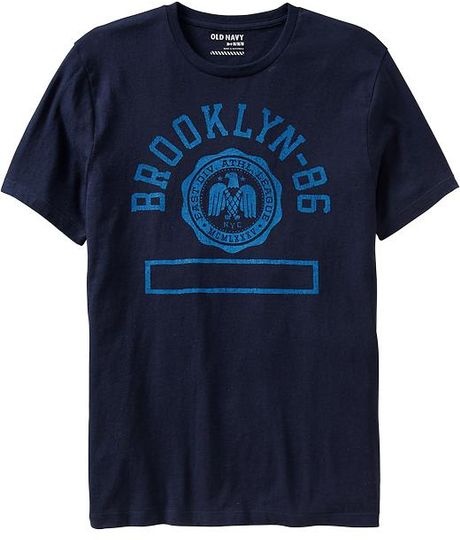 Old Navy New York Teamstyle Tees in Blue for Men (Ink Blue) | Lyst