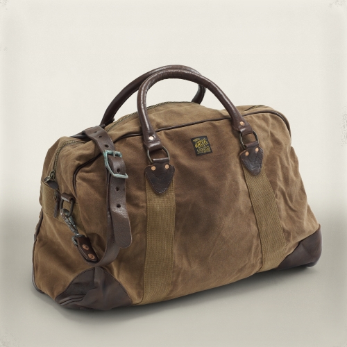 Rrl Fairbanks Canvas Duffel Bag in Brown for Men (Green) | Lyst