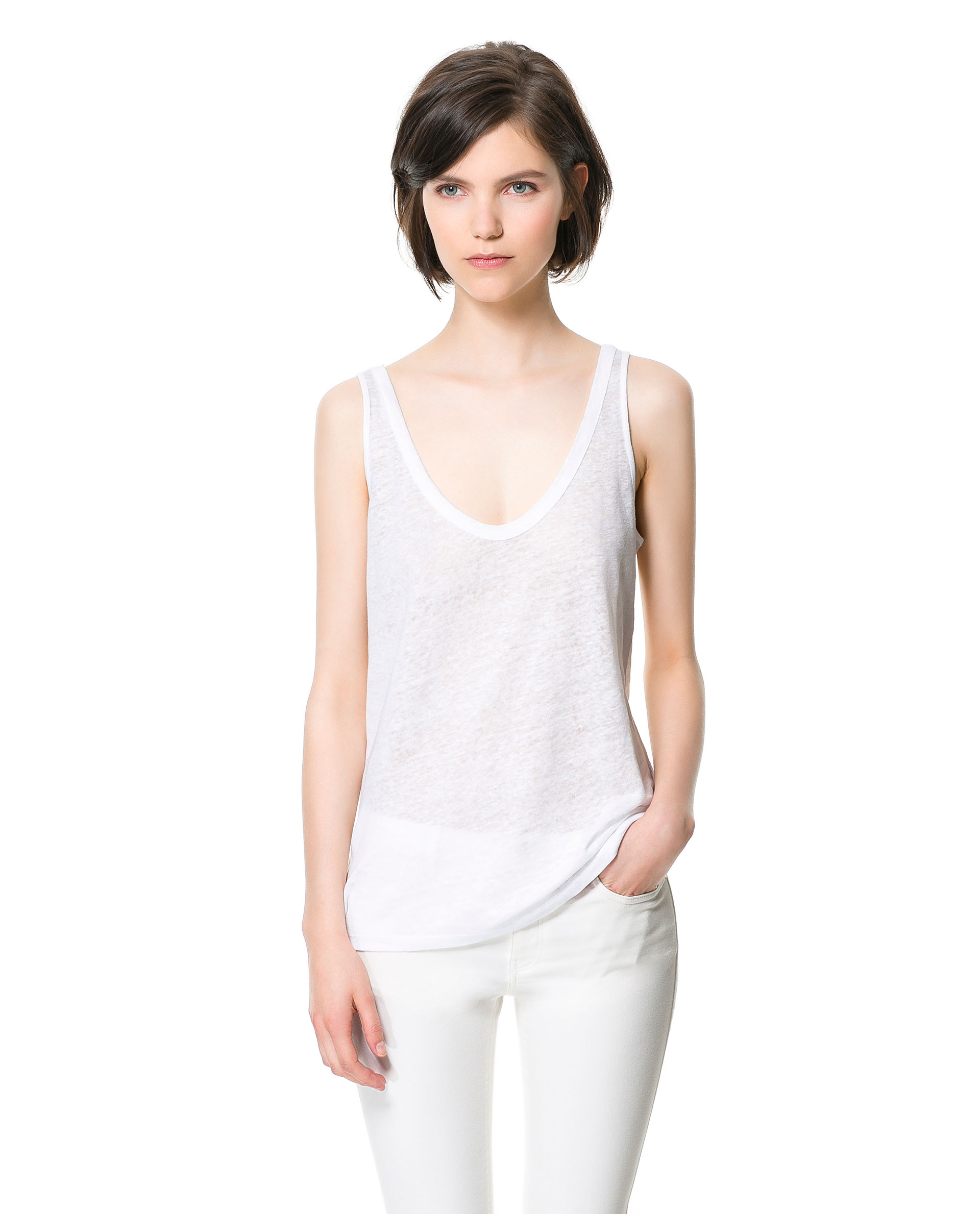 zara knitted tank