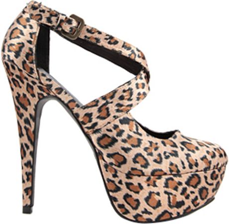 Forever 21 Platform Leopard Heels in Brown | Lyst