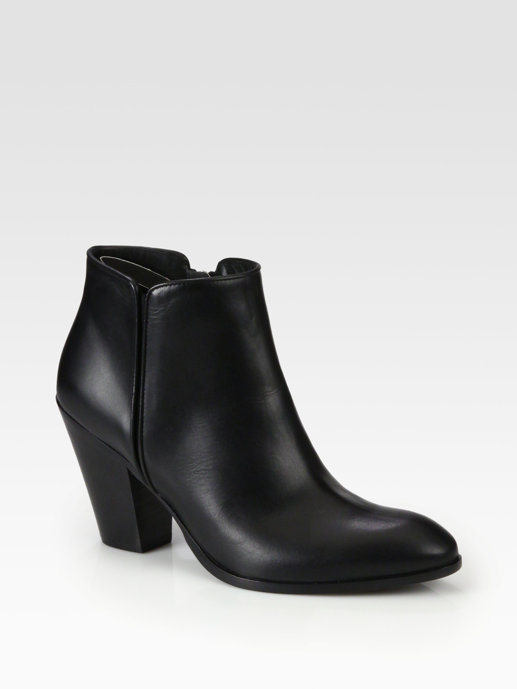 Giuseppe Zanotti Leather Ankle Boots in Black | Lyst