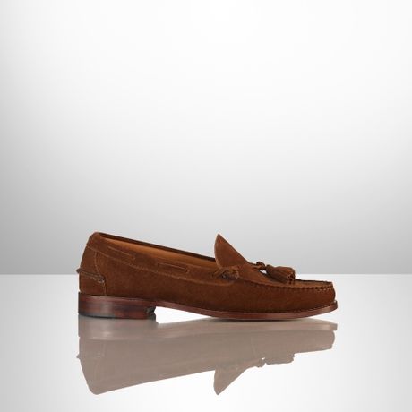 ralph lauren suede loafers men