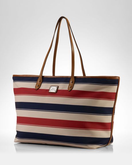 Lauren By Ralph Lauren Tote Cap Dail Regatta in Multicolor (RedKhaki ... Lauren By Ralph Lauren Tote Cap Dail Regatta in Multicolor (RedKhaki ...