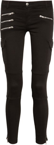 black cargo skinny jeans mens