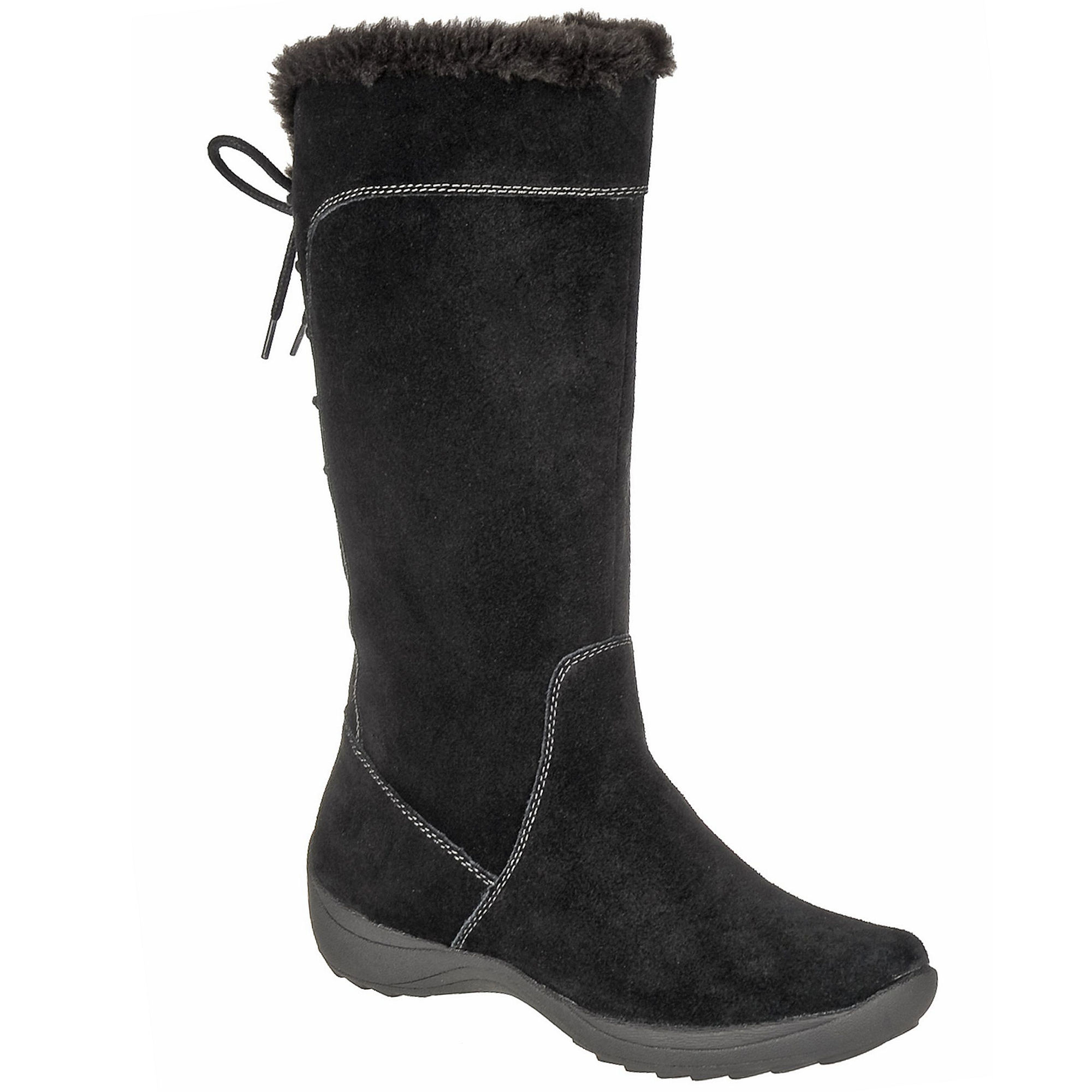 Naturalizer Violanne Wide Calf Boots in Black (black suede) | Lyst