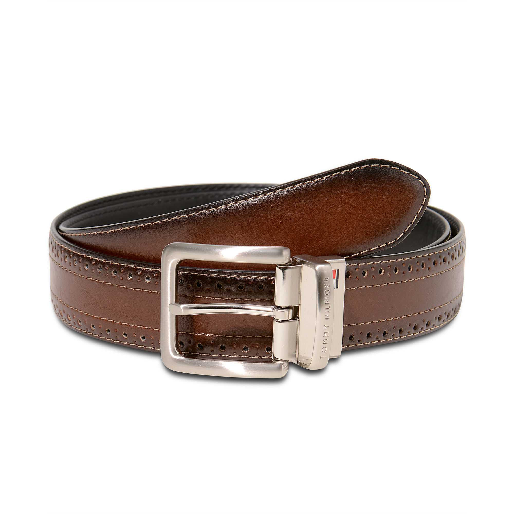 Tommy Hilfiger Tommy Hilfger Belt Reversible Detailed Belt in Brown for Men (Brown/Black) | Lyst
