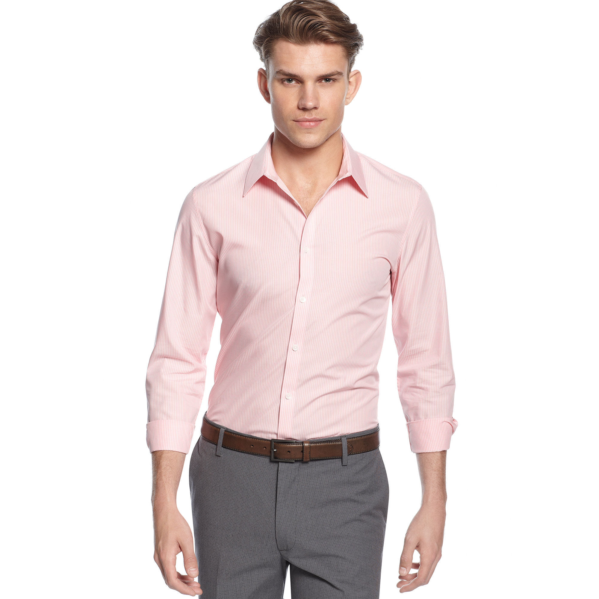 pink calvin klein shirt