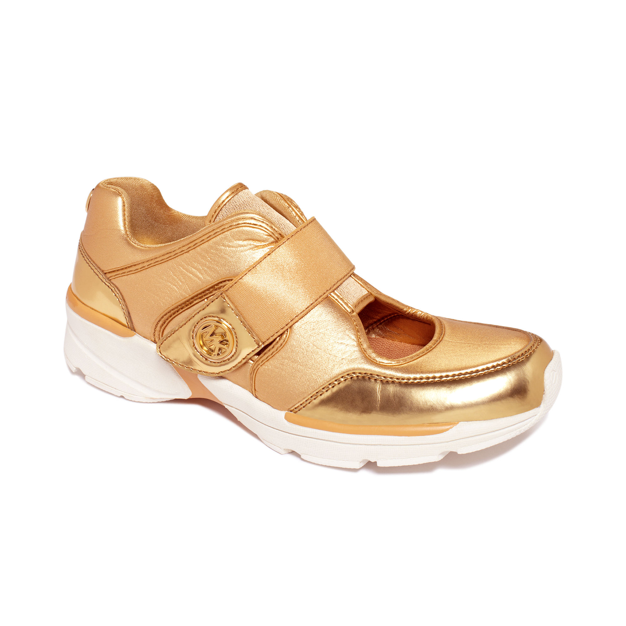 sneakers in gold