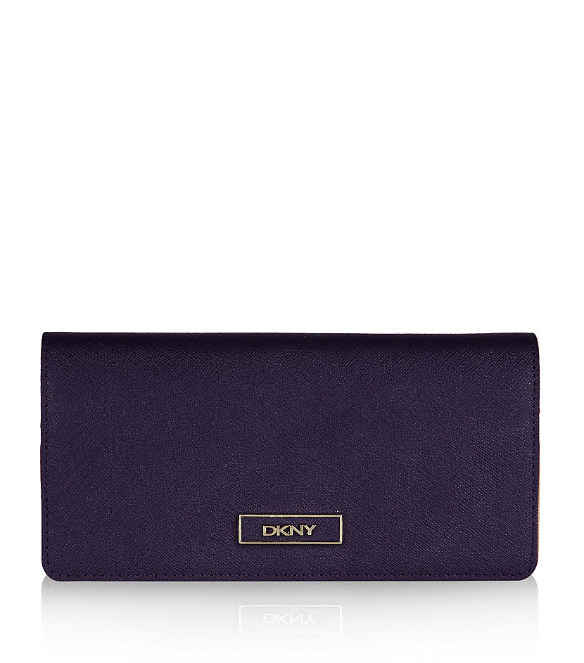 Dkny Saffiano Leather Carryall Wallet in Blue Lyst