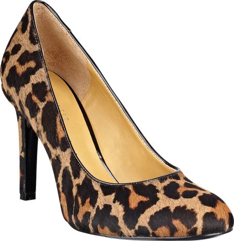 Nine West Caress Round Toe Pump in Animal (CAMEL MULTI LEOPARD) - Lyst