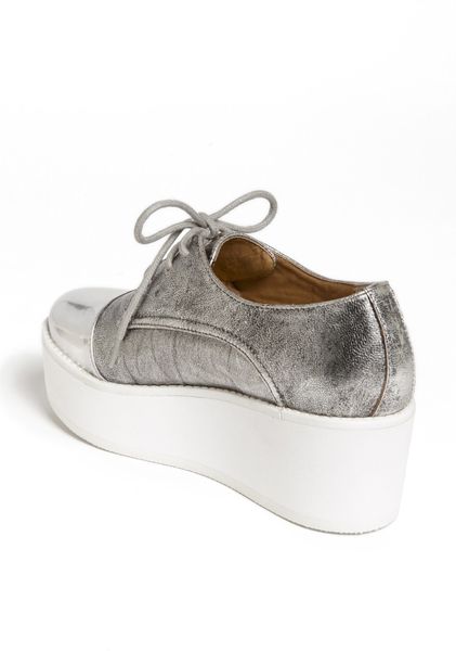 Steve Madden Jjflash Platform Sneaker in Silver | Lyst